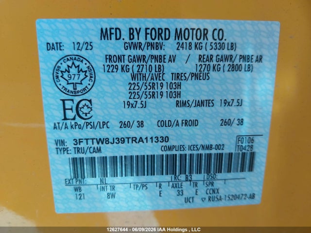 Ford Maverick Xlt 2026 3FTTW8J39TRA11330 Image 19