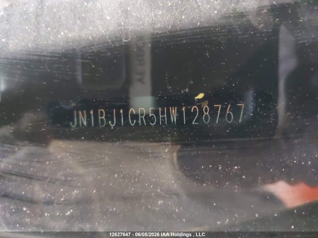 12627647 :رقم المزاد ، JN1BJ1CR5HW128767 vin ، 2017 Nissan Qashqai S/sl/sv مزاد بيع