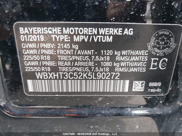 WBXHT3C52K5L90272 BMW X1 Xdrive28i