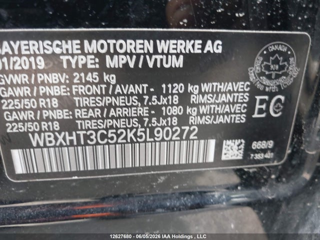 WBXHT3C52K5L90272 BMW X1 Xdrive28i