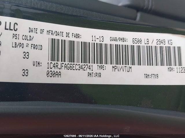 Aukcja sprzedaży 2014 Jeep Grand Cherokee Laredo, vin: 1C4RJFAG6EC342741, numer aukcji: 12627695