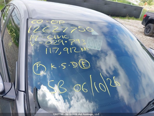 Aukcja sprzedaży 2019 Honda Civic Lx, vin: 2HGFC2F56KH029793, numer aukcji: 12627750