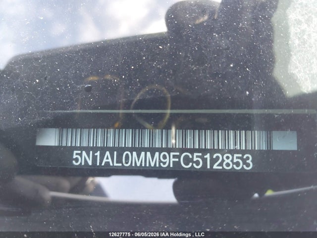 Aukcja sprzedaży 2015 Infiniti Qx60, vin: 5N1AL0MM9FC512853, numer aukcji: 12627775