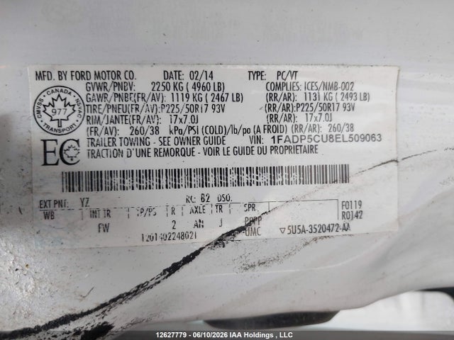 Ford C-max Energi Sel 2014 1FADP5CU8EL509063 Image 17