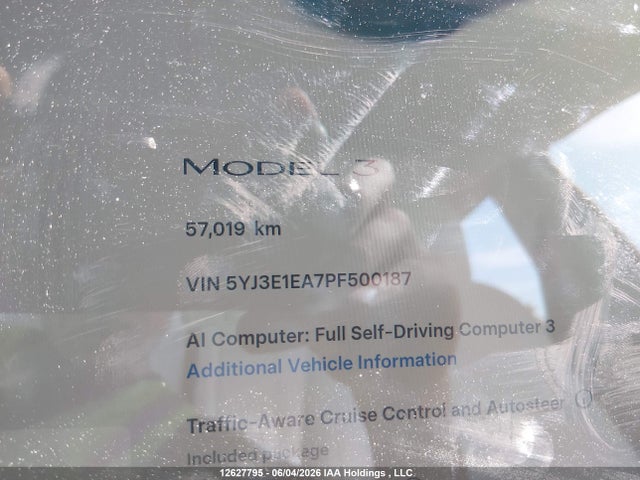 Tesla MODEL 3 2023 5YJ3E1EA7PF500187 Image 16