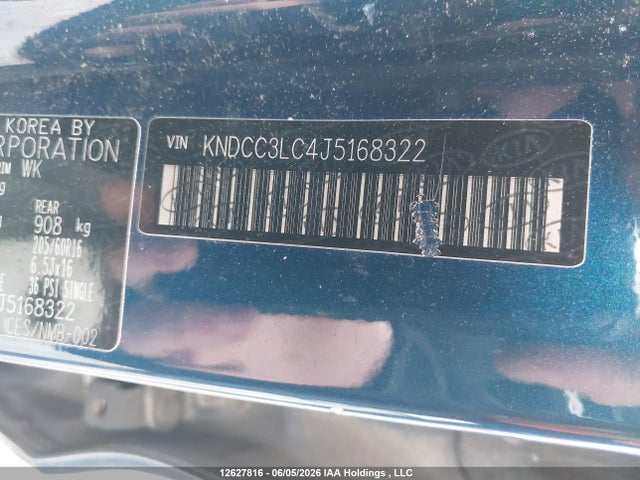 KNDCC3LC4J5168322 KIA Niro Ex/ex Premium