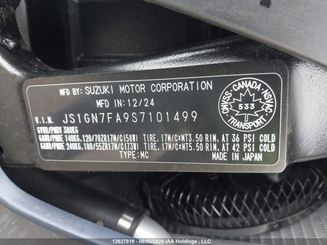 Suzuki GSX-R600 2025 JS1GN7FA9S7101499 Image 10