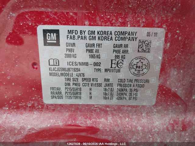 Buick Encore Essence 2018 KL4CJGSM0JB719204 Image 9