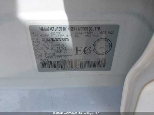 Nissan Sentra S/s Plus 2020 3N1AB8BV3LY225015 Image 19