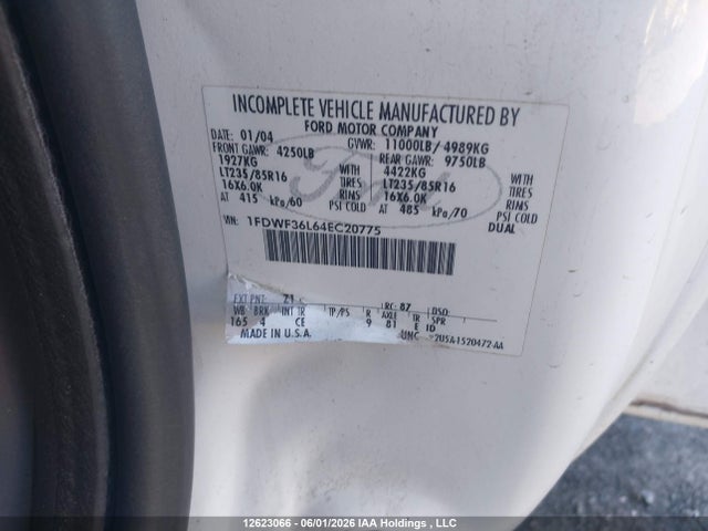 Aukcja sprzedaży 2005 Ford F-series, vin: 1FDWF36L64EC20775, numer aukcji: 12623066