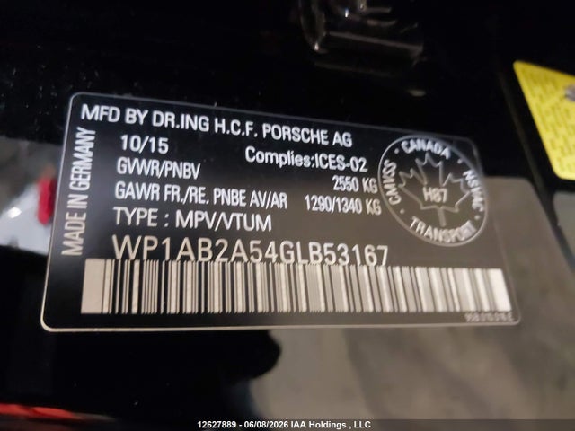WP1AB2A54GLB53167 Porsche MACAN S