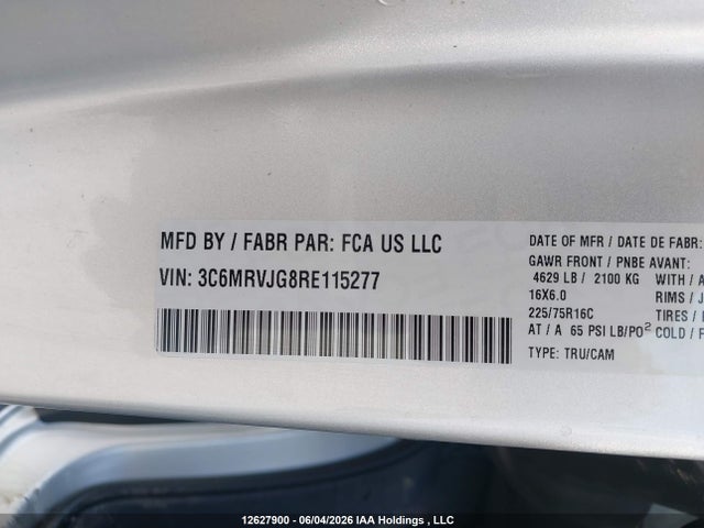 3C6MRVJG8RE115277 RAM Promaster 3500 3500 High