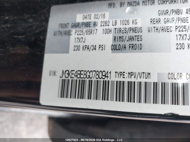 Mazda Cx-5 Gx 2016 JM3KE4BE8G0780941 Image 9