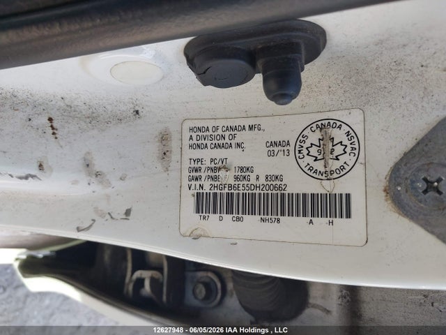 Продаж на аукціоні авто 2013 Honda Civic Si Si, vin: 2HGFB6E55DH200662, номер лоту: 12627948