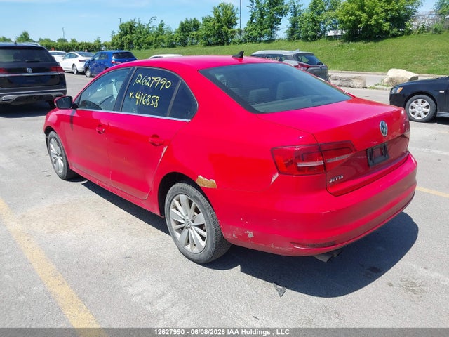 2015 Volkswagen Jetta 2.0l Trendline/2.0l Trendline+ მანქანა იყიდება აუქციონზე, vin: 3VW1K7AJ4FM416358, აუქციონის ნომერი: 12627990