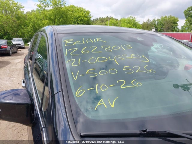 2021 Honda Odyssey მანქანა იყიდება აუქციონზე, vin: 5FNRL6H45MB500526, აუქციონის ნომერი: 12628013