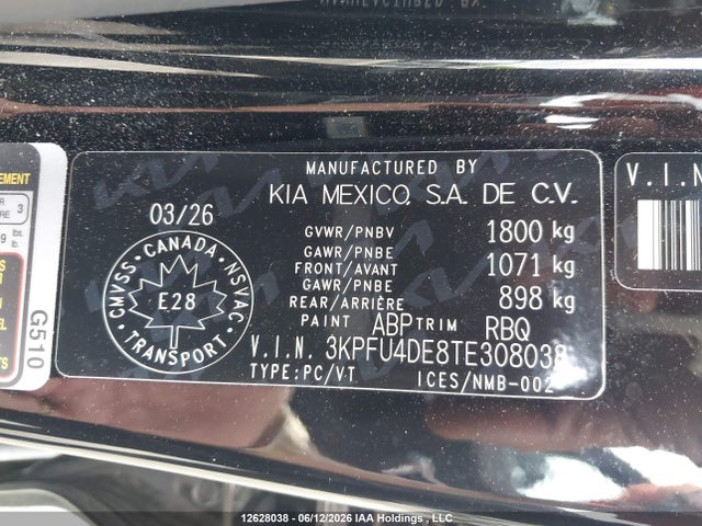 KIA K4 Ex 2026 3KPFU4DE8TE308038 Image 9