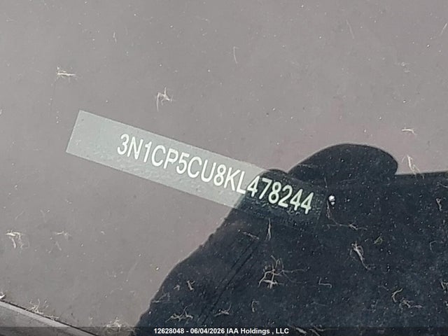 Продаж на аукціоні авто 2019 Nissan Kicks S/sr/sv, vin: 3N1CP5CU8KL478244, номер лоту: 12628048
