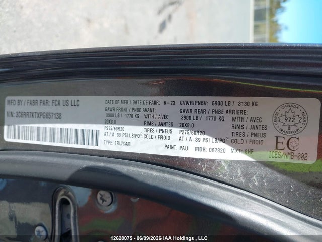 Продаж на аукціоні авто 2023 Ram 1500 Classic Tradesman, vin: 3C6RR7KTXPG657138, номер лоту: 12628075