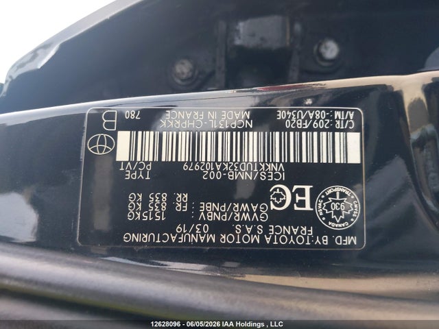VNKKTUD32KA102979 Toyota Yaris