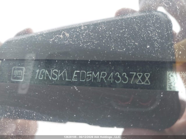 Aukcja sprzedaży 2021 Chevrolet Tahoe K1500, vin: 1GNSKLED5MR433788, numer aukcji: 12628105