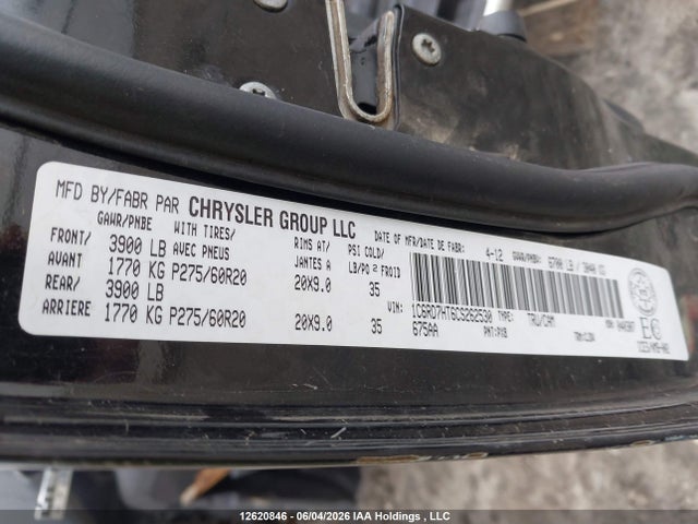 Aukcja sprzedaży 2012 Ram 1500 Sport, vin: 1C6RD7HT6CS262530, numer aukcji: 12620846
