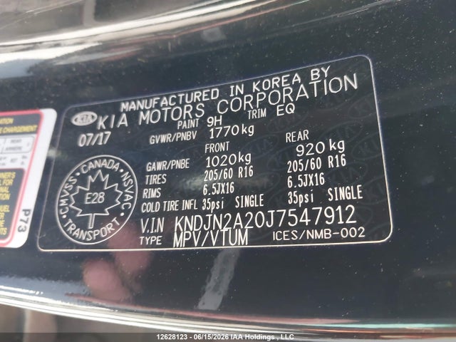 KIA SOUL LX 2018 KNDJN2A20J7547912 Image 9