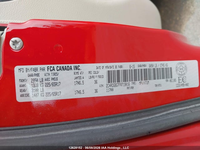 Dodge Grand Caravan Se 2015 2C4RDGBG7FR719016 Image 9