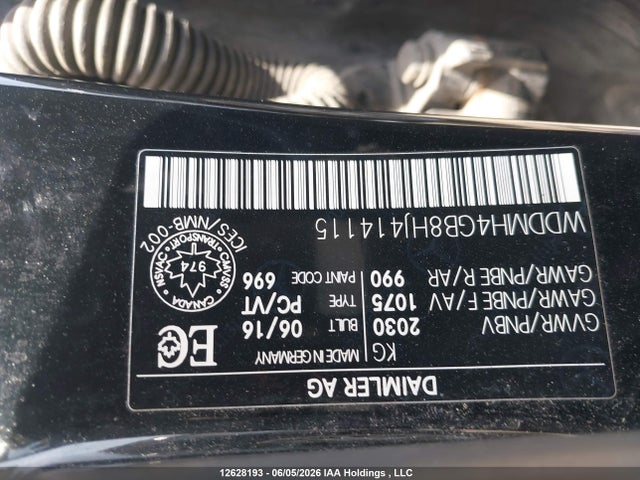 Aukcja sprzedaży 2017 Mercedes-benz B 250 4matic Sports Tourer, vin: WDDMH4GB8HJ414115, numer aukcji: 12628193