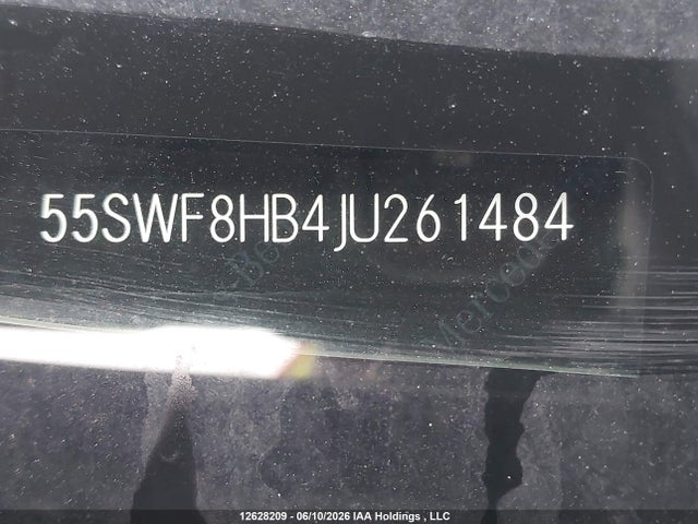 2018 Mercedes-benz C-class მანქანა იყიდება აუქციონზე, vin: 55SWF8HB4JU261484, აუქციონის ნომერი: 12628209