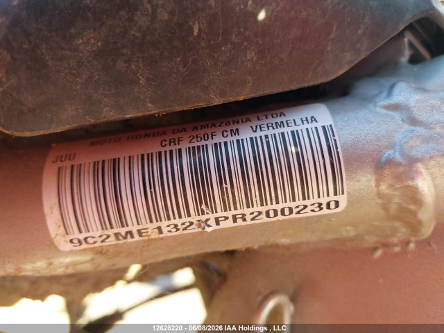 Honda Crf250 F 2023 9C2ME132XPR200230 Image 10