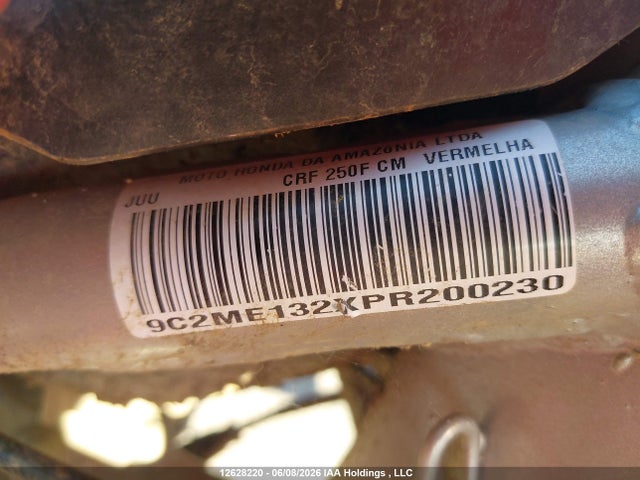 Honda Crf250 F 2023 9C2ME132XPR200230 Image 13