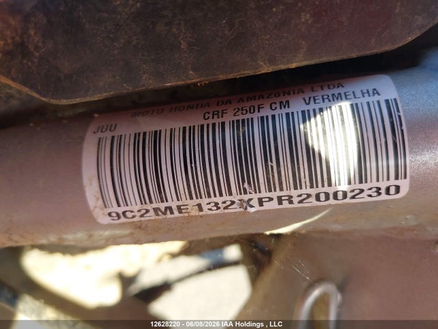 Honda Crf250 F 2023 9C2ME132XPR200230 Image 14