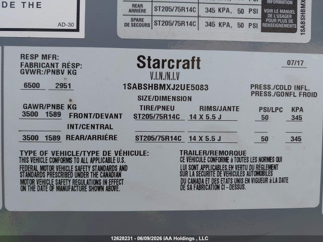Starcraft 239tbs 2018 1SABSHBMXJ2UE5083 Image 9