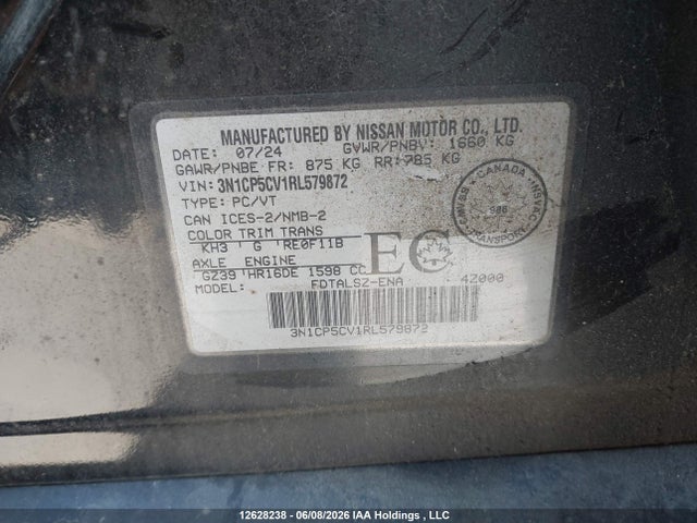 Продаж на аукціоні авто 2024 Nissan Kicks, vin: 3N1CP5CV1RL579872, номер лоту: 12628238