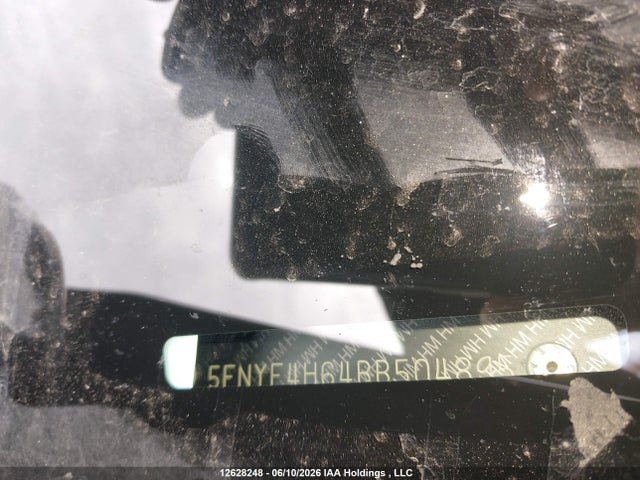 2011 Honda Pilot Ex-l მანქანა იყიდება აუქციონზე, vin: 5FNYF4H64BB504895, აუქციონის ნომერი: 12628248