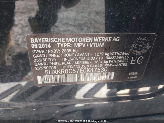 BMW X5 Xdrive35i 2014 5UXKR0C57E0K47530 Image 9