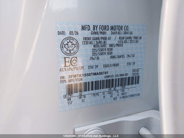 Ford Mustang Mach-e Select 2026 3FMTK1S50TMA06741 Image 9