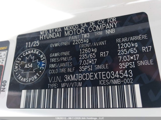 Hyundai Tucson Preferred Awd 2026 3KMJBCDEXTE034543 Image 20