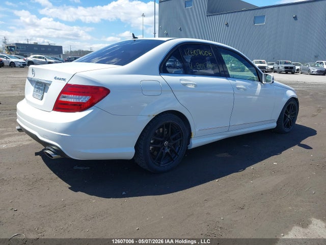 12607006 :رقم المزاد ، WDDGF8AB6EG201790 vin ، 2014 Mercedes-benz C 300 4matic مزاد بيع