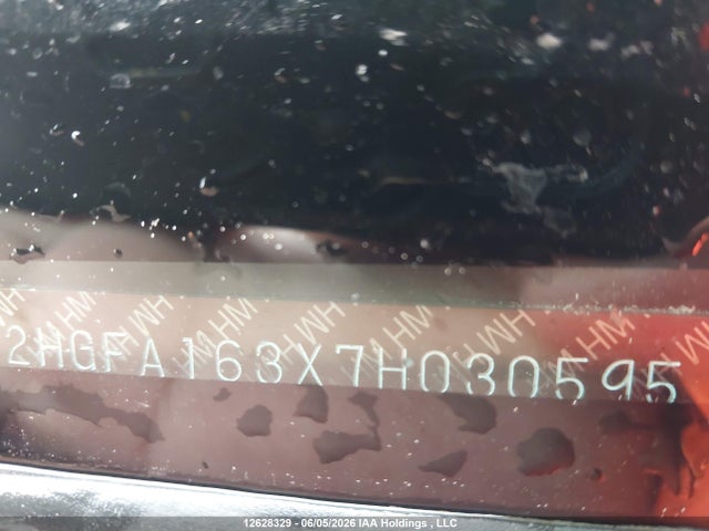 Продаж на аукціоні авто 2007 Honda Civic Dx, vin: 2HGFA163X7H030595, номер лоту: 12628329