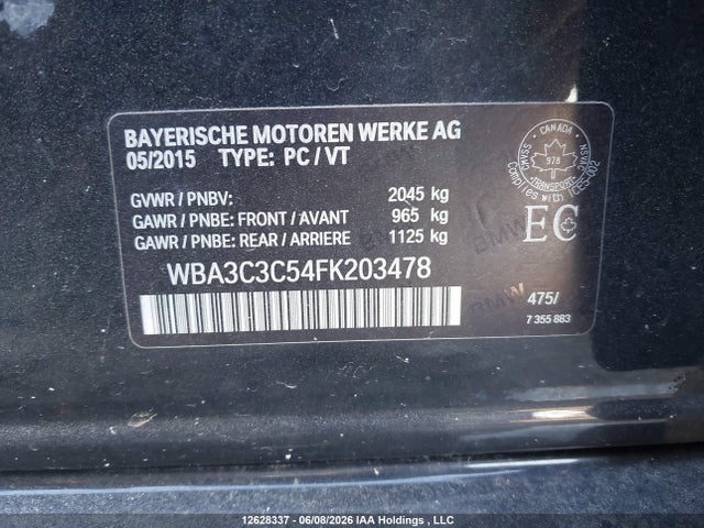 WBA3C3C54FK203478 BMW 320i Xdrive