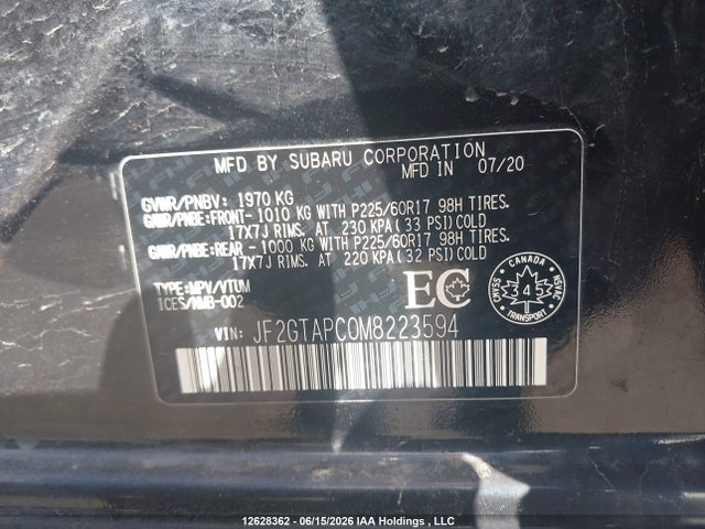 Subaru Crosstrek Premium 2021 JF2GTAPC0M8223594 Image 9