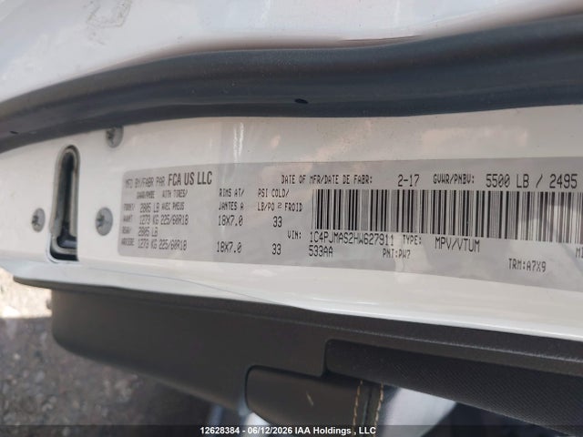 Aukcja sprzedaży 2017 Jeep Cherokee Sport, vin: 1C4PJMAS2HW627911, numer aukcji: 12628384