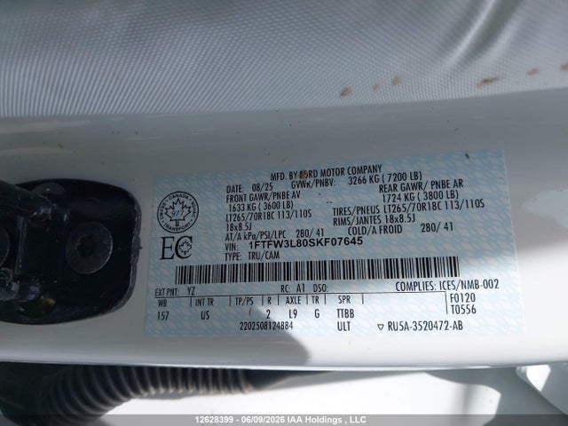 Ford F150 Xlt 2025 1FTFW3L80SKF07645 Image 18