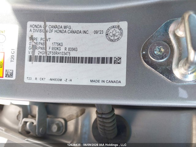 Aukcja sprzedaży 2024 Honda Civic Sport, vin: 2HGFE2F56RH103475, numer aukcji: 12628435