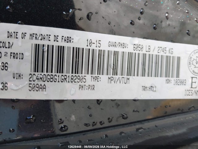 Dodge Grand Caravan Se 2016 2C4RDGBG1GR182905 Image 19