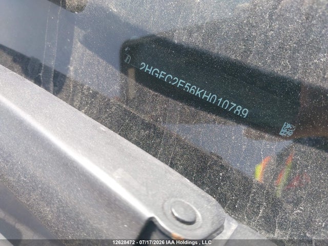 12628472 :رقم المزاد ، 2HGFC2E56KH010789 vin ، 2019 Honda Civic Lx مزاد بيع
