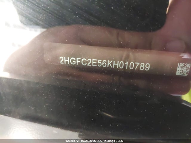 12628472 :رقم المزاد ، 2HGFC2E56KH010789 vin ، 2019 Honda Civic Lx مزاد بيع