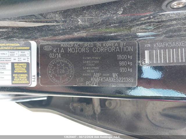KIA FORTE LX 2014 KNAFK5A8XE5221389 Image 9